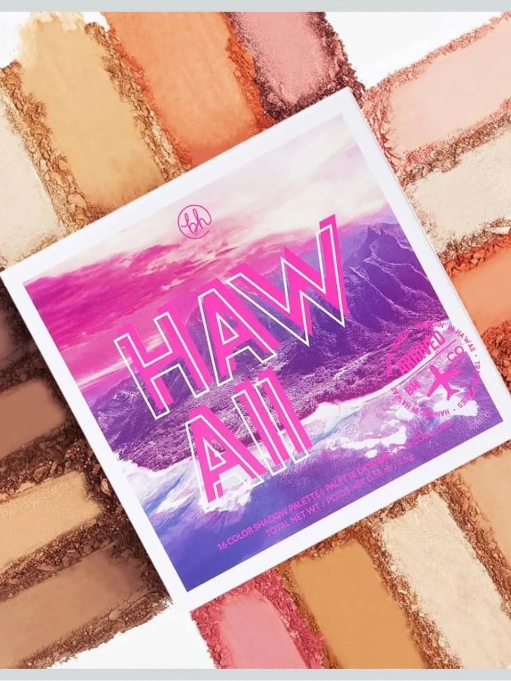 BH Cosmetics Hangin In Hawaii Vibrant 16-Color Eyeshadow Palette Shimmer & Matte